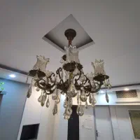 لوستر  برنجی|لوستر و چراغ آویز|اصفهان, باغ فدک|دیوار