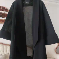مانتو مشکی با شال رایگان