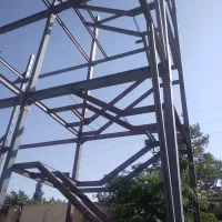 جوشکاری اسکلت فلزی،اجرای سقف تیرچه کرومیت،شیروانی