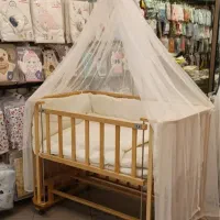 گهواره چوبی نوزاد(کنار مادر شو)