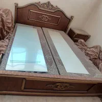 تخت،کمد،میزآرایش،دو عدد میز عسلی،جاکفشی و جالباسی|تخت و سرویس خواب|قم, باجک سه|دیوار