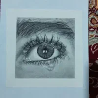 طراحی سیاه قلم چشم