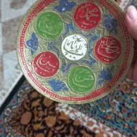 دیوار کوب برنجی و جا سفیداب مسی عتیقه  قدیمی