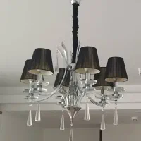 دو عدد لوستر شش شاخه  سالم با کیفیت