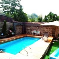 ویلا استخر دار آبگرم با ترامپولین در قلب رامسر