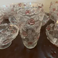 ظروف پذیرایی کریستال والتر و...|کلکسیون اشیاء عتیقه|رشت, منظریه|دیوار