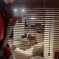 پرده کرکره چوبی  در حد نو