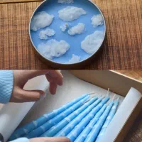 شمع کاستوم شده طرح آسمون