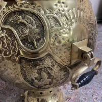 سماور دکور بزرگ طلایی|کلکسیون اشیاء عتیقه|میانه, |دیوار