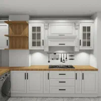 کابینت مدرن شیک با هایگلاس پاک چوب ( متری )|مصالح و تجهیزات ساختمان|بهارستان, |دیوار