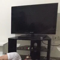 میزتلویزیون MDF ام‌دی‌اف ۲طبقه پایه‌چرخ‌دار