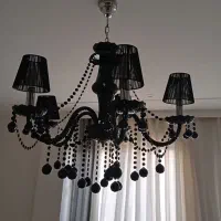 لوستر مشکی|لوستر و چراغ آویز|هشتگرد, هشتگرد قدیم|دیوار