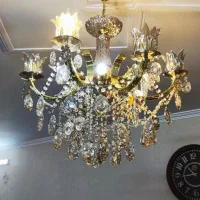 دوعددلوستر جنس آلومینیوم رنگ ثابت سالم