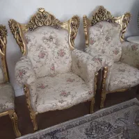 مبل سلطنتی ۹ نفره و بوفه|مبلمان خانگی و میز عسلی|زنجان, |دیوار