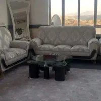 جنس مبل ترک ۷ نفره تمیز|مبلمان خانگی و میز عسلی|جوانرود, |دیوار