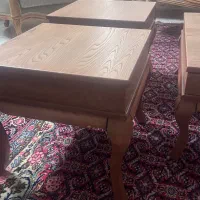 میز جلو‌مبلی به همراه دو‌عدد میز کوچک