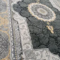 2تا فرش 12متری طوسی طلا کوب شیک 700شانه