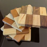 زیرلیوانی چوبی