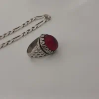 انگشتر نقره مردانه و دستبند مردانه(قیمت توافقی)