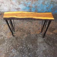 میز کنسول شلف کافی بار چوبی روستیک|بوفه، ویترین، کنسول|کرج, شهرک سهرابیه|دیوار