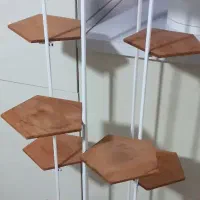 استند گل و گلدان چوب و فلز