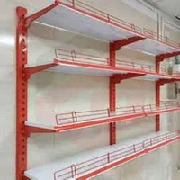 قفسه دیواری سفید قرمز سوپر مارکتی هایپری|فروشگاه و مغازه|شیراز, دارالرحمه|دیوار