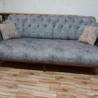 مبل هفت نفره راحتی تخت خواب شو با جلو مبلی و عسلی|مبلمان خانگی و میز عسلی|پاکدشت, |دیوار