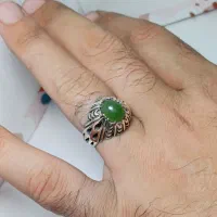 انگشتر نقره یشم طبیعی|جواهرات|تهران, امام زاده حسن|دیوار