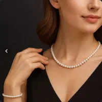 ست گردنبند و دستبند مروارید