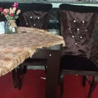 میزغذاخوری چوبی ۴نفره|میز و صندلی غذاخوری|اهر, |دیوار