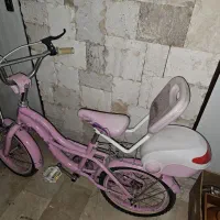 دوچرخه دخترانه سایز۱۸صورتی