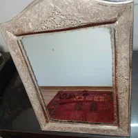 آینه شمعدان نقره قلم زنی اصفهان بدون اجرت|صنایع دستی و سایر لوازم تزئینی|تهران, ایوانک|دیوار