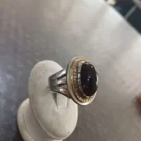 انگشتر نقره دست ساز با سنگ عقیق سرخ