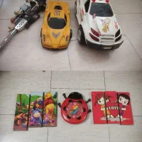 ماشین بزرگ تفنگ تابلو وساعت کودک