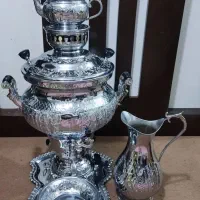 سرویس کامل سماور گازی۱۰لیتری نو