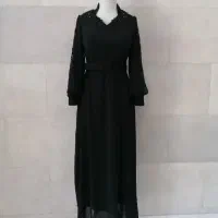 لباس مجلسی جدید بلند آستین دار شیک و زیبا رنگ مشکی