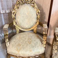 مبلمان استیل سلطنتی ۹ نفره همراه با میز|مبلمان خانگی و میز عسلی|اصفهان, دشتستان|دیوار