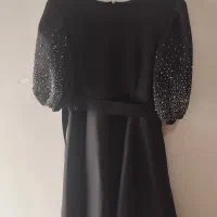 پیراهن مجلسی نو یک شب پوشیده شده