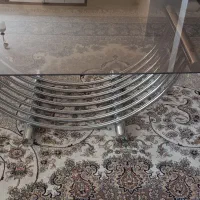 میز شیشه ای پایه استیل|مبلمان خانگی و میز عسلی|دورود, |دیوار