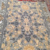 فرش کناره و تابلو کوبلن با قاب چوبی جنس خوب