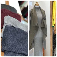 پیراهن بافت  هودی ترنج کت و...لباس نو