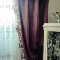 دو عدد پرده والان مخمل ترک جنس عالی