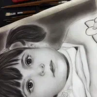سفارش طراحی چهره سیاه قلم
