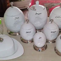 جای ادویه چای نمکدان شکر قهوه مربا جنس چینی