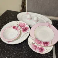 سرویس غذاخوری ۱۲ نفره زرین درجه ۱مدل فلاور