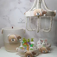 ست قیطان دوزی شده همراه با لوستر