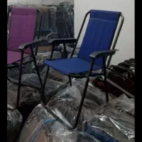 صندلی مبلی فوم دار 11فنر کروم استیل میزصندلی تاشو