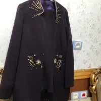 کت شلوار بادنجانی