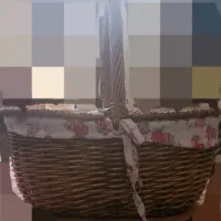 سبد حصیری کاملا سالم و نو