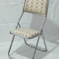 صندلی ایتالیایی پشت بلند فلزی تاشو